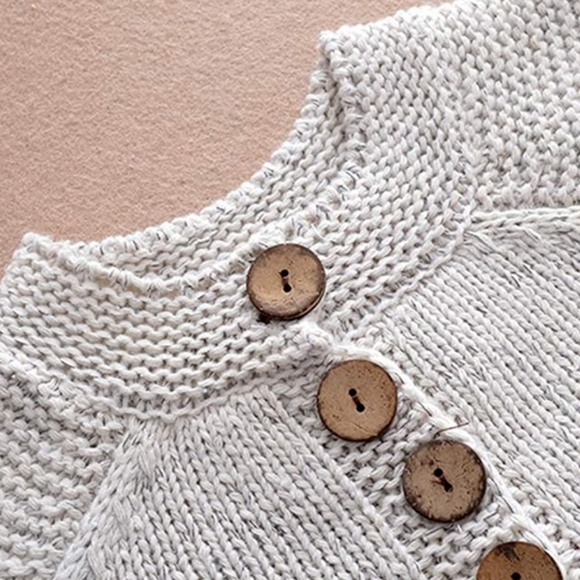 Pretty Girl Knit Cardigan Jacket Minimalist size 120 - Picture 10 of 11